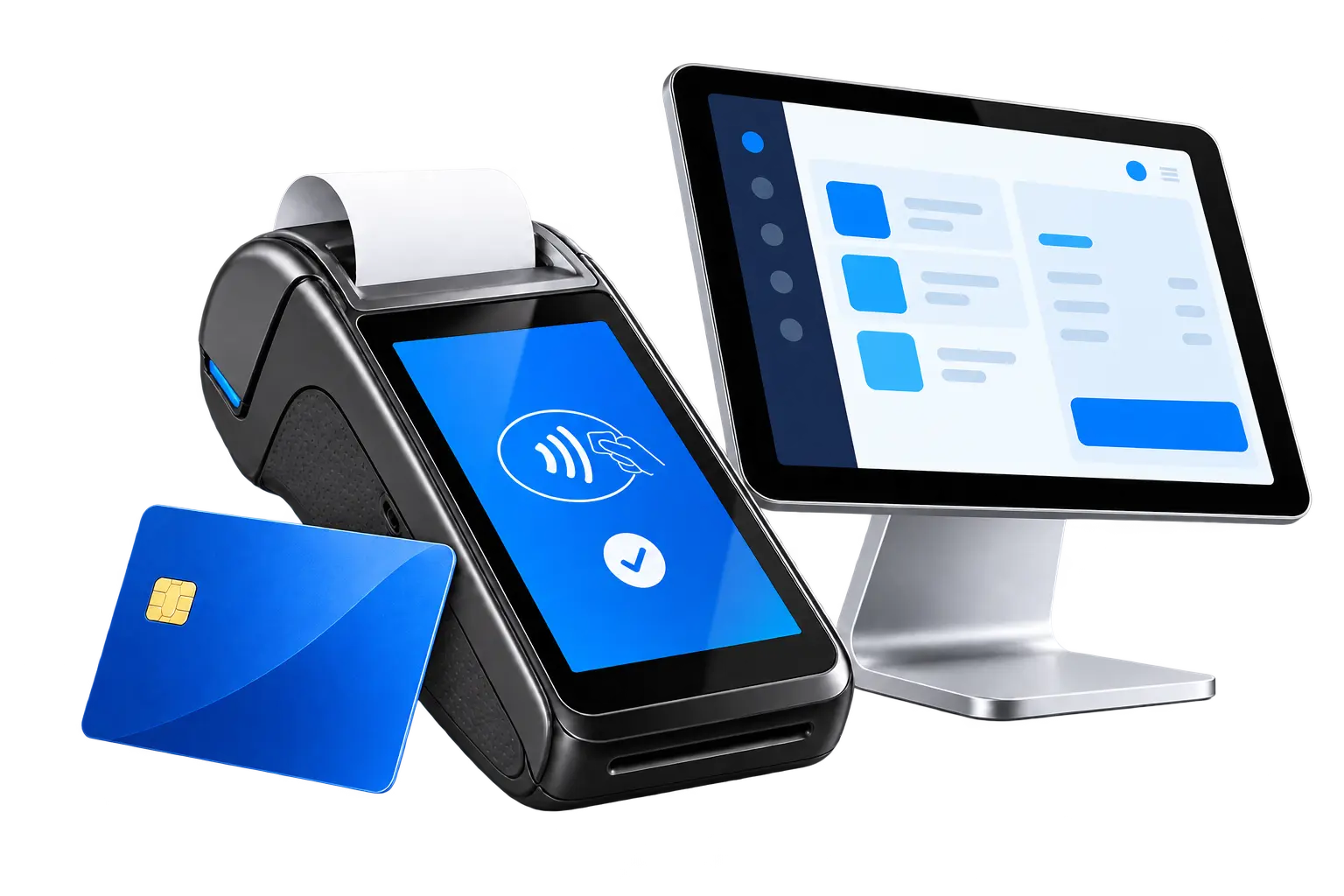 Premium compact payment terminal set